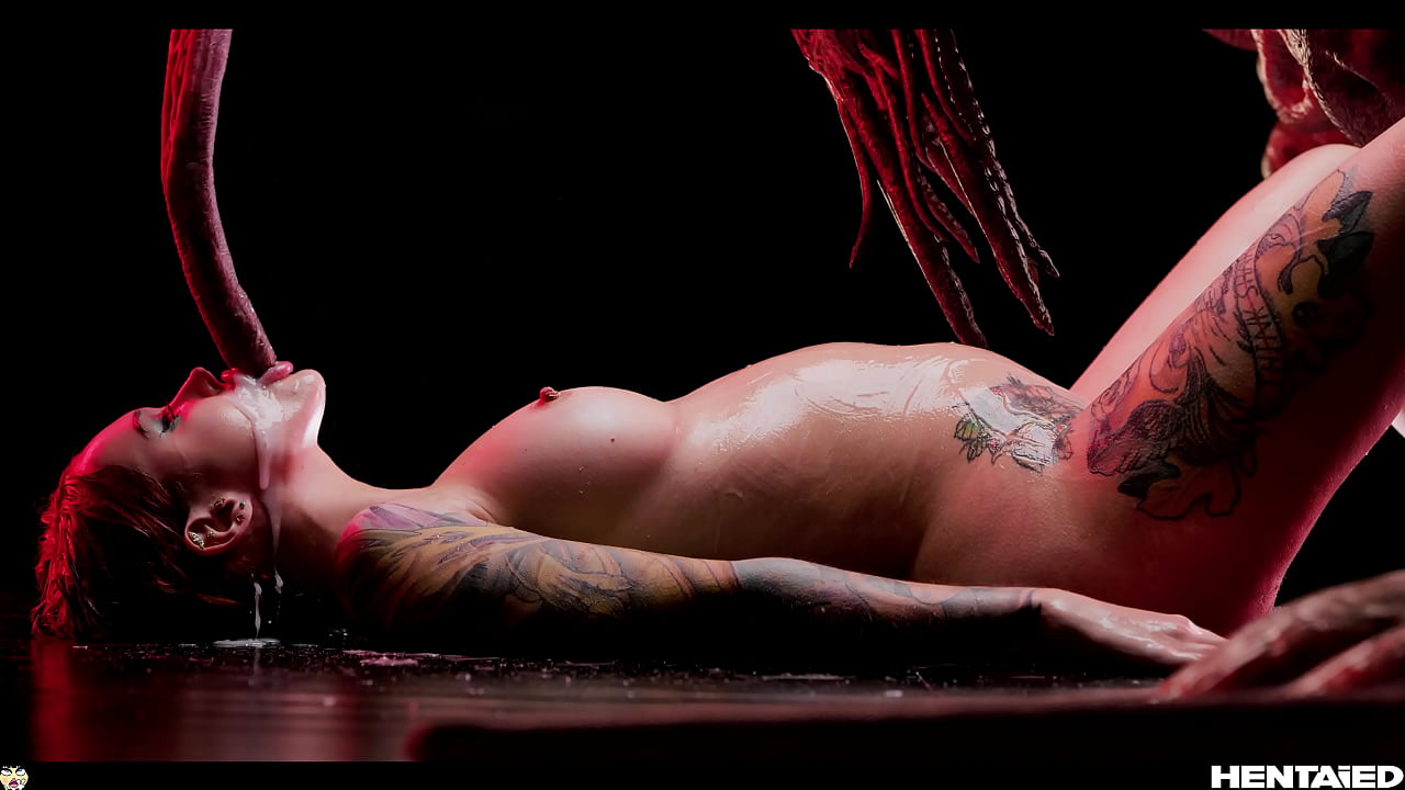 CGI Monster Fucks Purple Bitch in the Ass